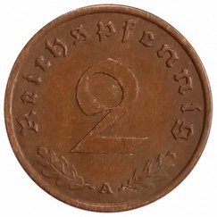 Moeda 2 reichspfennig - Alemanha - 1940 A