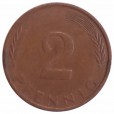 Moeda 2 pfennig - Alemanha - 1974 G