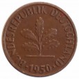Moeda 2 pfennig - Alemanha - 1950 G
