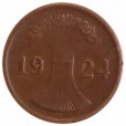 Moeda 2 reichspfennig - Alemanha - 1924 D