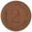 Moeda 2 reichspfennig - Alemanha - 1925 F