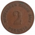 Moeda 2 pfennig - Alemanha - 1915  D
