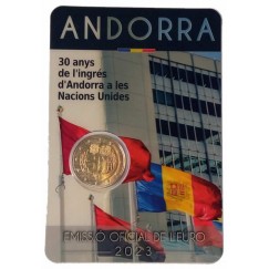 Moeda 2 Euros - Andorra - 2023 FC - Comemorativa