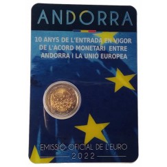 Moeda 2 Euros - Andorra - 2022 FC - Comemorativa