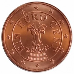 Moeda 1 cêntimos de euro - Austria - 2023 fc