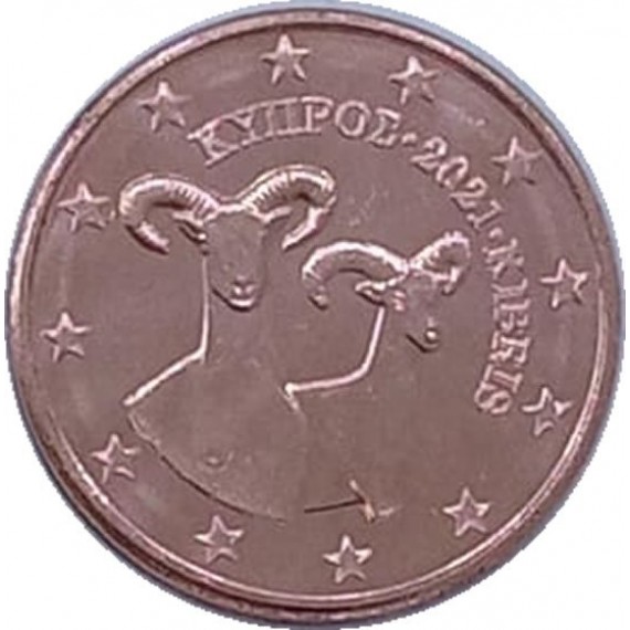 2 centimos de euro - Chipre - 2021