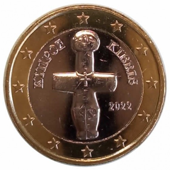 Moeda 1 euro - chipre - 2022