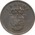 Moeda 1 coroa - Dinamarca - 1967