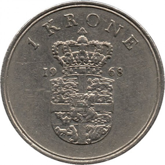 1 Coroa - Dinamarca - 1968