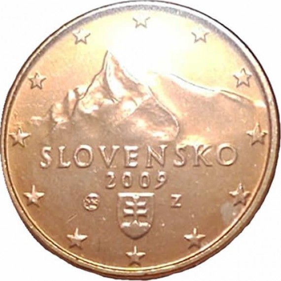 Moeda 1 centimo de euro - Eslovaquia - 2009 - FC