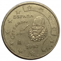 Moeda 10 centavos de euro - Espanha - 2007