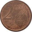 Moeda 2 centimos de euro - Espanha - 2000