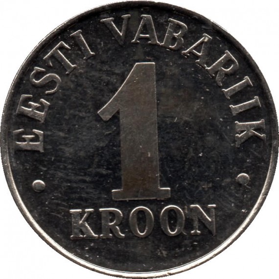 Moeda 1 kroon - Estonia - 1995