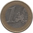 Moeda 1 euro - França - 2000
