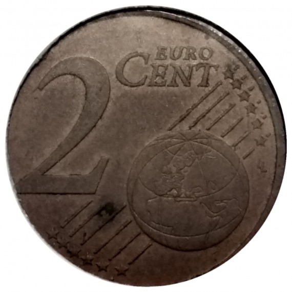 moeda 2 centavos de euro - França - 1999