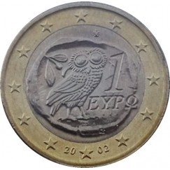 Moeda 1 Euro - Grecia - 2002 - FC