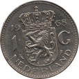 Moeda 1 gulden - Holanda - 1968