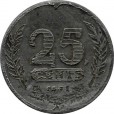 Moeda 25 centimos - Holanda - 1941