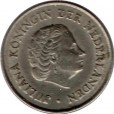 Moeda 25 centimos - Holanda - 1960