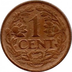 Moeda 1 centimo - Holanda - 1919