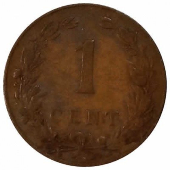 Moeda 1 centavo - Holanda - 1904