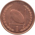 Moeda 1 penny - Ilha de Man - 1998