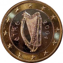 Moeda 1 euro - Irlanda - 2004 FC
