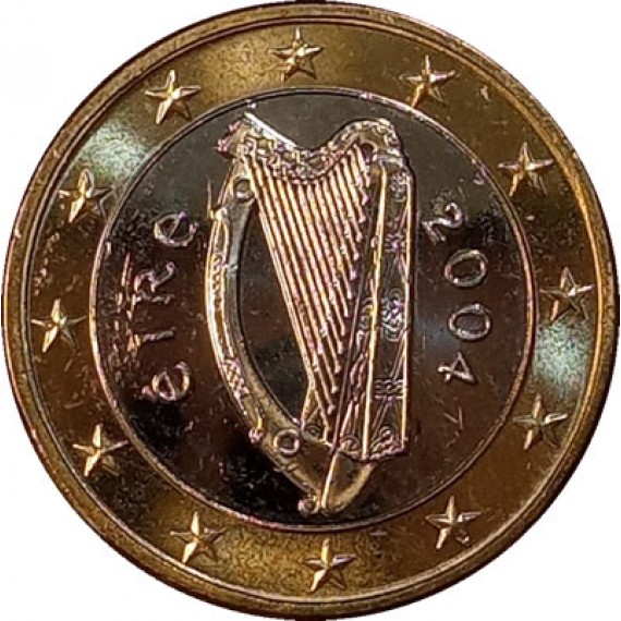Moeda 1 euro - Irlanda - 2004 FC