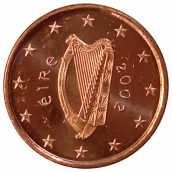 Moeda 1 centimo - irlanda - 2002