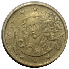 Moeda 10 centavos de euro - Italia - 2002