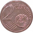 Moeda 2 centimos de euro - Letonia - 2014