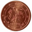 Moeda 1 centimo de euro - Lituania - 2017