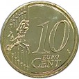 Moeda 10 centimos de Euro - Luxemburgo - 2017