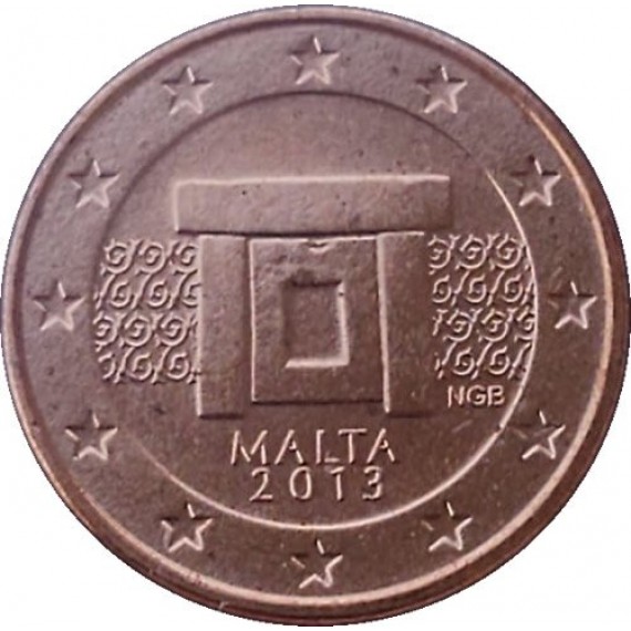 Moeda 1 centimo de euro - Malta - 2013 - FC