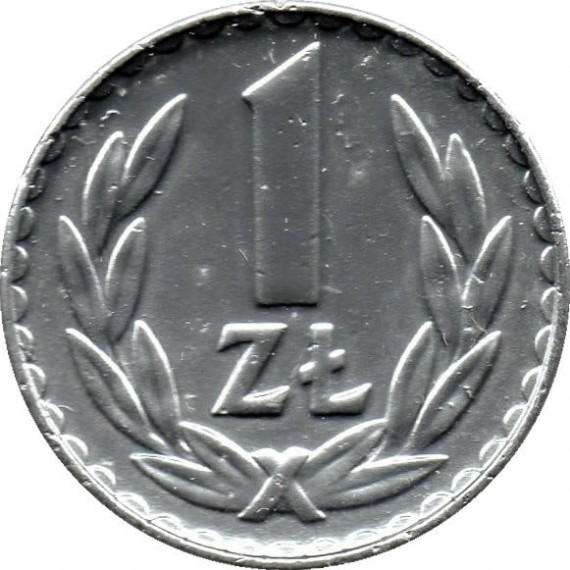 Moeda 1 zloty - Polonia - 1975