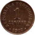Moeda 1 centavo - Portugal - 1917