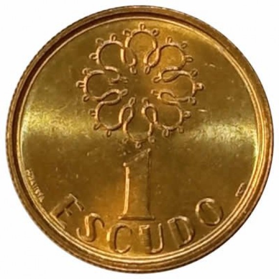 Moeda 1 escudo - Portugal - 1990 - SOB/FC