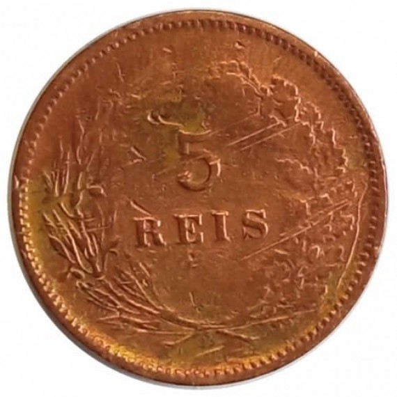 Moeda 5 Reis - Portugal - 1904