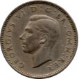 Moeda 6 pence - Reino Unido - 1949