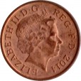 Moeda 1 penny - Reino Unido - 2014