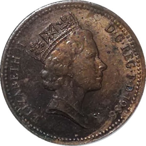 Moeda 1 penny - Reino Unido - 1986