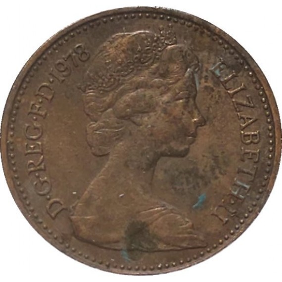 Moeda 1 penny novo - Reino Unido - 1978
