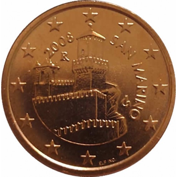 Moeda 5 centimos de euro - San Marino - 2008 - FC