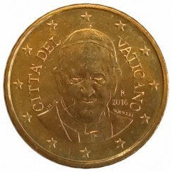 Moeda 10 centimos de euro  - vaticano - 2015