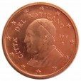 Moeda 1 centimo de euro - vaticano - 2016 - fc
