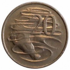 Moeda 20 centimos - Australia - 1981