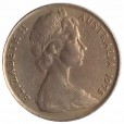 Moeda 10 cêntimos - Australia - 1975