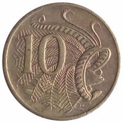 Moeda 10 cêntimos - Australia - 2003