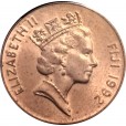 Moeda 1 centavo de dolar - Fiji - 1992