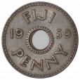Moeda 1 penny - Fiji - 1965